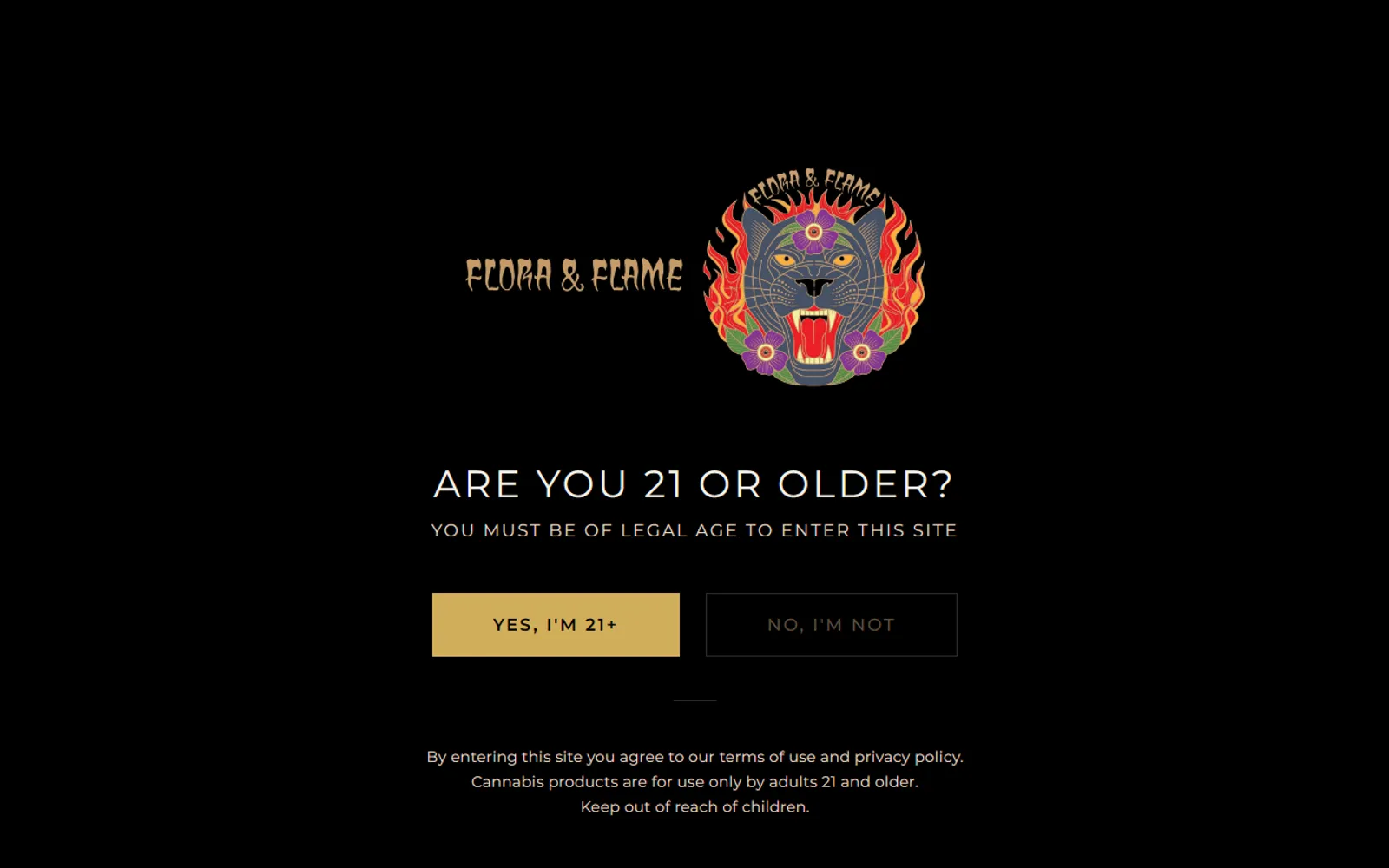 Flora & Flame website